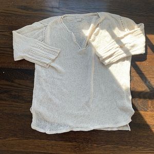 ALPS Beige knitted beach cover up